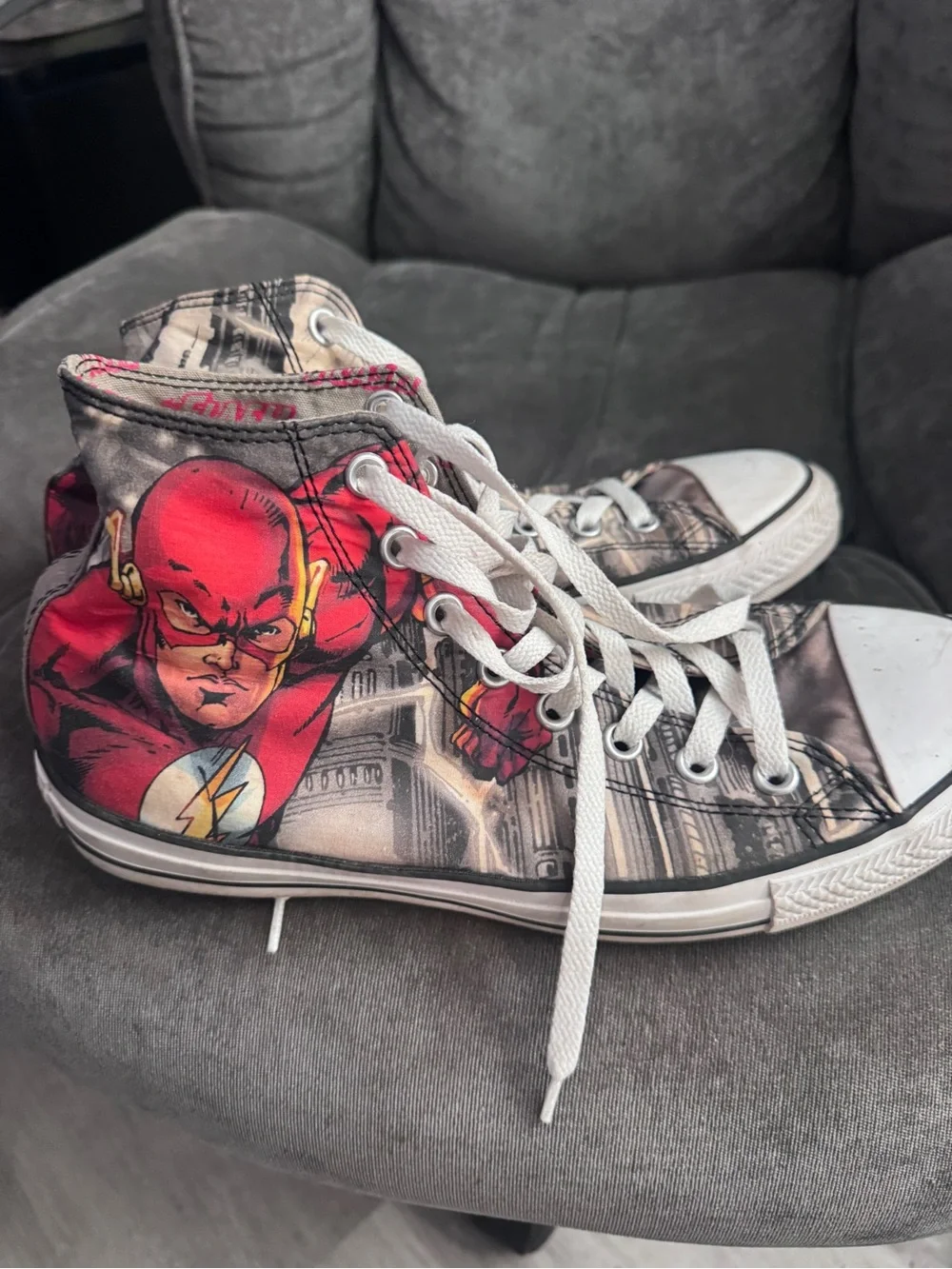 Rare Dc Comics Converse chuck Taylor high tops - The Flash 8 men’s 10 women’s